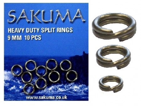 Sakuma Heavy Duty Split Rings (10-pk)
