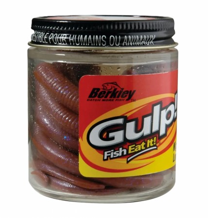  Berkley Gulp! Nightcrawler 150 mm  Dark Brown (Duggmark 15 cm - Brun) 