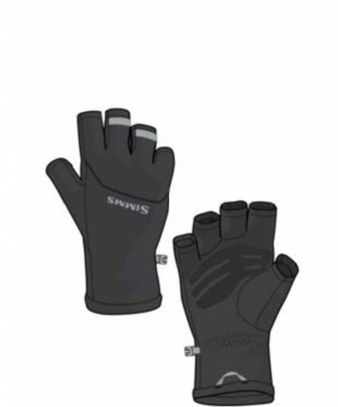 Simms Freestone Half Finger Black