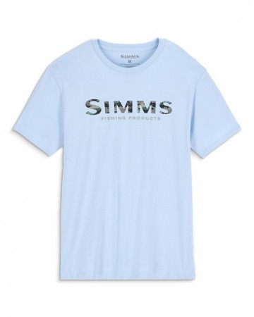 Simms Simms Shroud Fill Logo T-Shirt Sky Blue