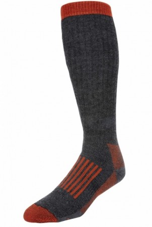 Simms Merino Thermal OTC Sock Carbon