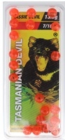 Tasmanian Devil Red Beads 20 stk.