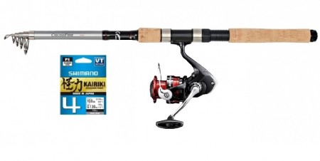 ALLROUND-TELESKOP Shimano Sienna 4000/Daiwa Crossfire 8' (10-40 gr)  