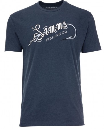 Simms Special Knot T-Shirt Navy Heather -UTSOLGT