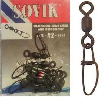 Søvik Crane Swivel + Crosslock Snap