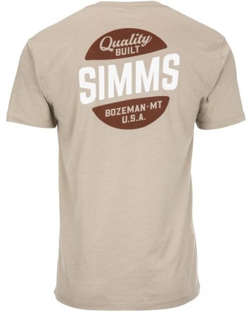 Simms Quality Built Pocket T-Shirt Khaki Heather
