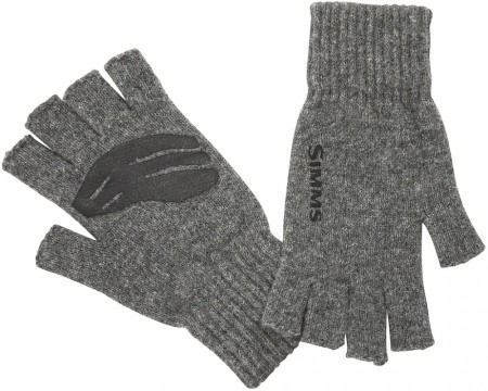 Simms Wool ½ Finger Glove Steel