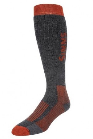 Simms Merino Midweight OTC Sock Carbon