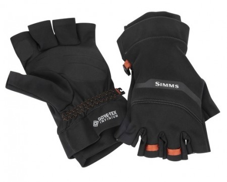 Simms Gore Infinium Half Finger Black