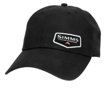 Simms Oil Cloth Cap Black