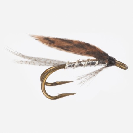 March Brown Silver (dobbel våtflue)