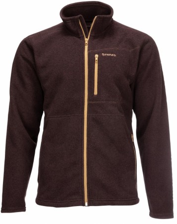 Simms Rivershed Full Zip Mahogany