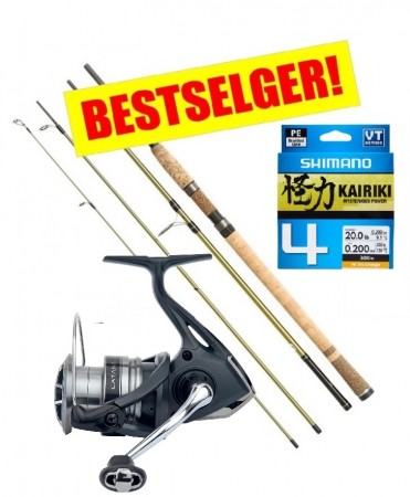 SJØFISKE. Shimano Catana 4000/Berkley 9´ (15-40 gr) + Braid