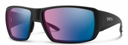 Guide's Choice XL Matte Black CP Glass Polarchromic Rose Blue Mirror