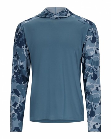 Simms Bugstopper SolarFlex Hoody Neptune/Regiment Camo 