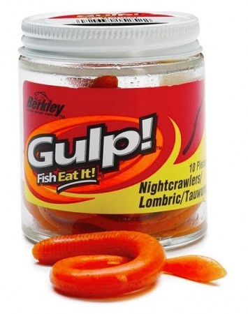  Berkley Gulp! Nightcrawler 75 mm (Duggmark 7,5 cm) Orange  