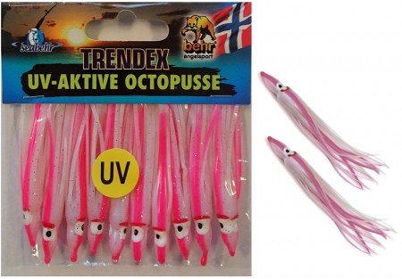 UV Octopus 6,5 cm (10-pkn) PINK PEARL