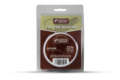 SA Dacron Backing 20lb (100 yds) Tri-Color Red/White/Blue