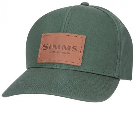 Simms Leather Patch Cap Foliage