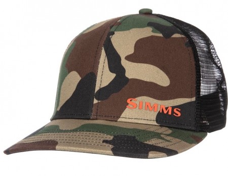 Simms ID Trucker Woodland Camo