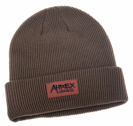 Ahrex Suede Patch Beanie Brown